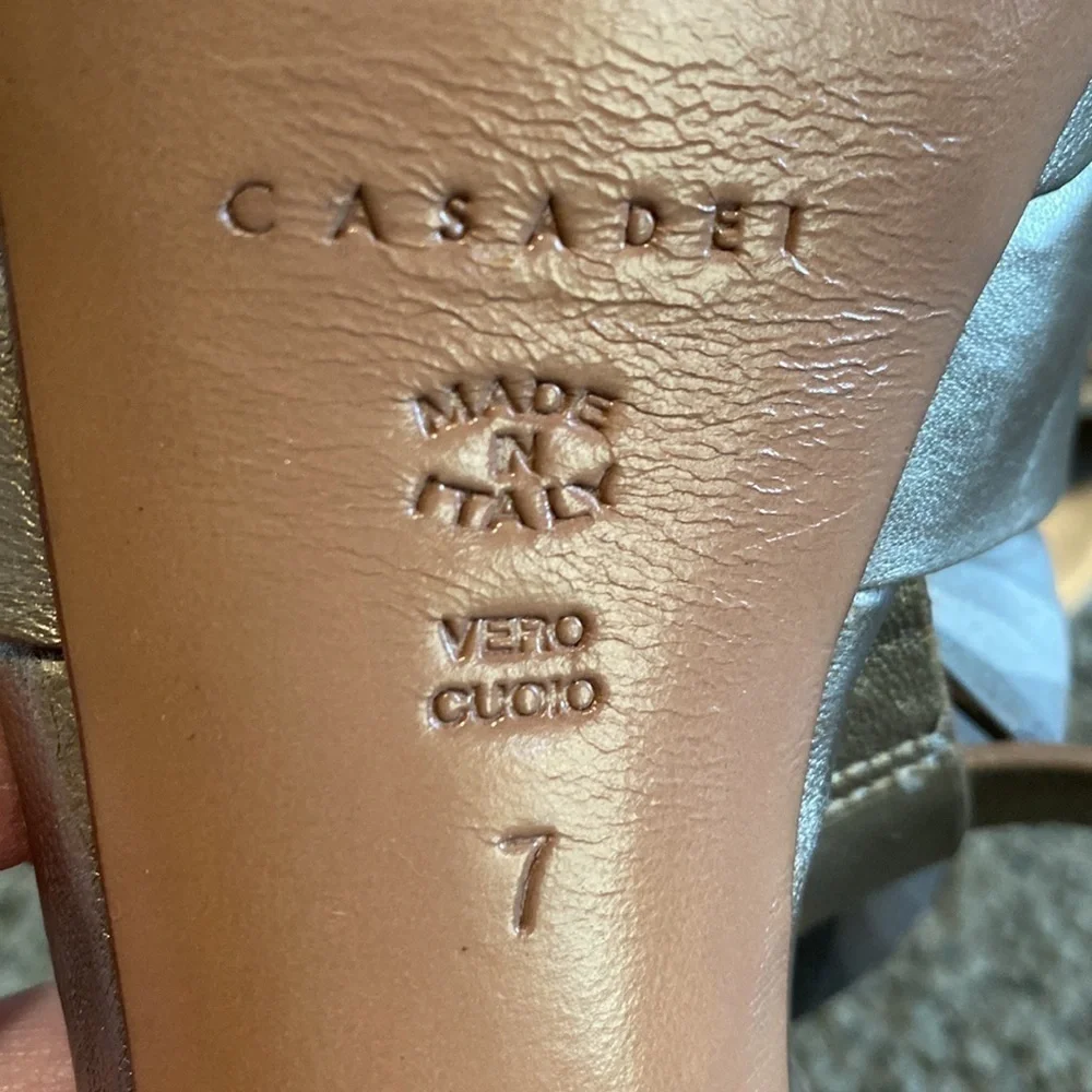 Casadei Heeled Sandals Women's Size 7 in Good Used Condition